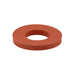 Rondelle en silicone rouge, diamètre extérieur 0,687 po, diamètre intérieur 0,312 po, épaisseur 0,125 po, caoutchouc silicone, rouge, par Spaenaur Inc.