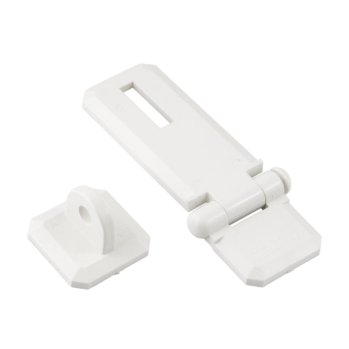 Hasp, Reversible Locking 1"W x 2 1/4" LONG x 3/4" High Abs White by Spaenaur Inc.