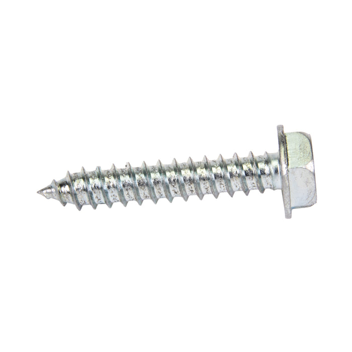 Tapping Screw, Hex Washer Head Slotted Drive, Type AB, #12 x 3/4" Length, Steel Zinc Plated by Spaenaur Inc.