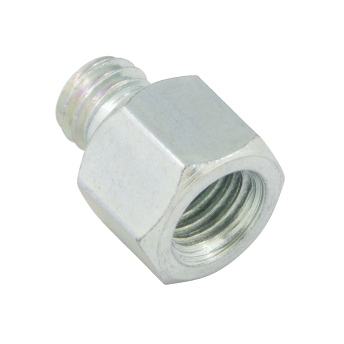 Metric Conversion Fitting, Used with Metric GRease Fitting M10 to 1/4"-28 Steel Bright Zinc Plated