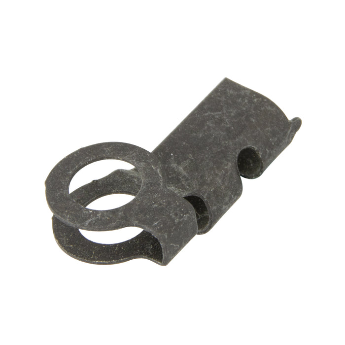 Clip de tige d'accélérateur, côté droit, pour tige de 5/32" de diamètre. En acier à ressort trempé, sans revêtement, fabriqué par Spaenaur Inc.