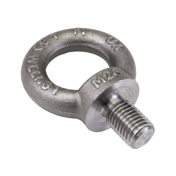 Eye Bolt DIN 580 M24 x 3.00 Coarse THRD Drop forged Heat Treatd Steel Plain DIN 580/ST M24