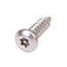 Tamper-Resistant Tapping Screw, Button Head Torx TR10 Drive, #6 x 1-1/2" Length, Stainless Steel 18-8, Type A or Type AB by Torx®