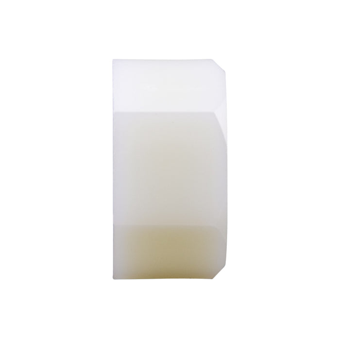 Hex Jam Nut 3/8-18 NPT Nylon 6/6 Natural by Spaenaur Inc.