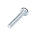 Machine Screw, Raised Cheese Head, Phillips Drive, M4 x 0.70 mm UNC x 20 mm Length, Steel Zinc Plated Blue by Spaenaur Inc.