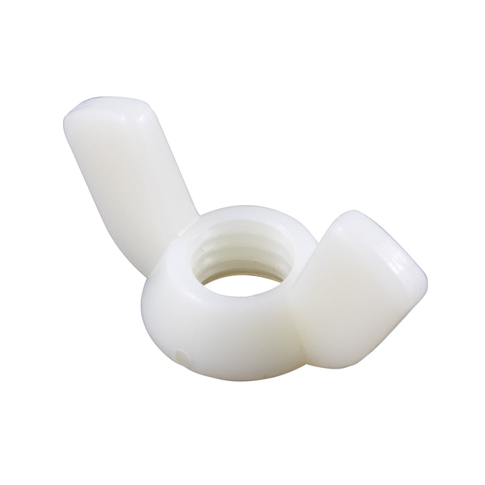 Wing Nut #10-24 UNC Nylon 6/6 Natural by Spaenaur Inc.