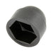 Hex Dome Protection Cap for 5/16" DIA Bolt (.484" A/F) Polyethylene Black by Spaenaur Inc.