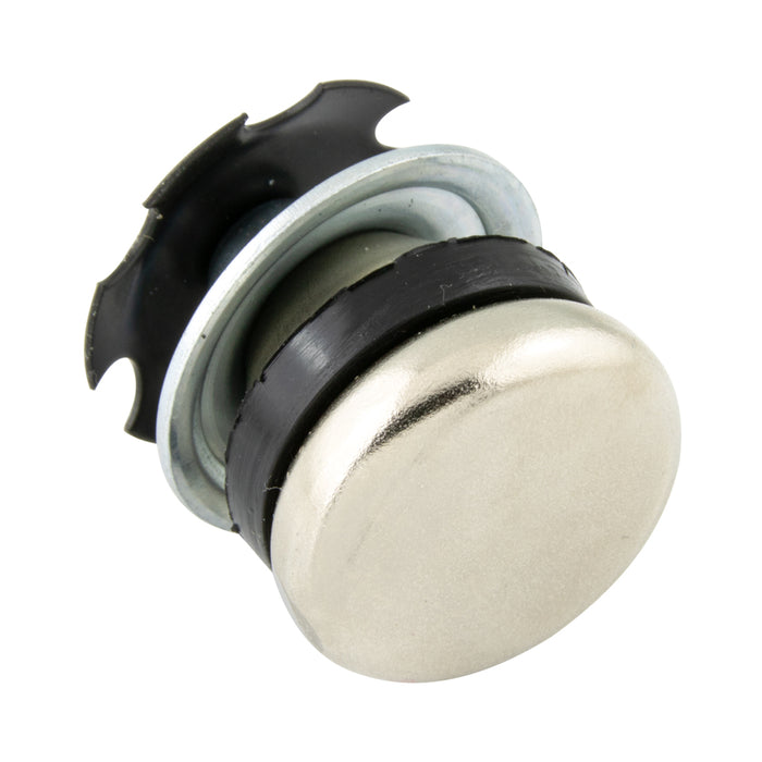 Furniture Glide Swivel Type Steel Base Rubber Cushion Silencer 7/8" Base, 1"OD Rd x .870"-.902" ID Tube Steel/Rubber Nickel or Zinc Plated Our Option by Spaenaur Inc.