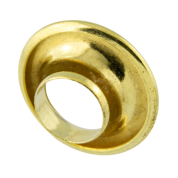 Brass Rolled Rim Grommet 1" Hole Dia., Size #8 Brass Plain (Component Of SN#7378) by Spaenaur Inc.