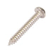 Tapping Screw, Pan Head One-Way Slotted Drive, Type AB, #12 x 1-1/2" Length, Steel Nickel Plated by Spaenaur Inc.