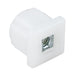 Plug Glide for 16/18 Gauge Square Tube 1" x 1/4"-20 Polyethylene Natural Color by Spaenaur Inc.
