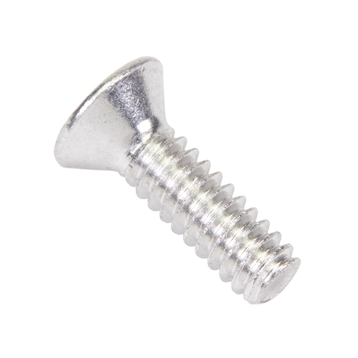 Vis à métaux, tête plate, empreinte carrée, n° 10-24 UNC x 5/8" de longueur, en aluminium brut, de la marque Spaenaur Inc.