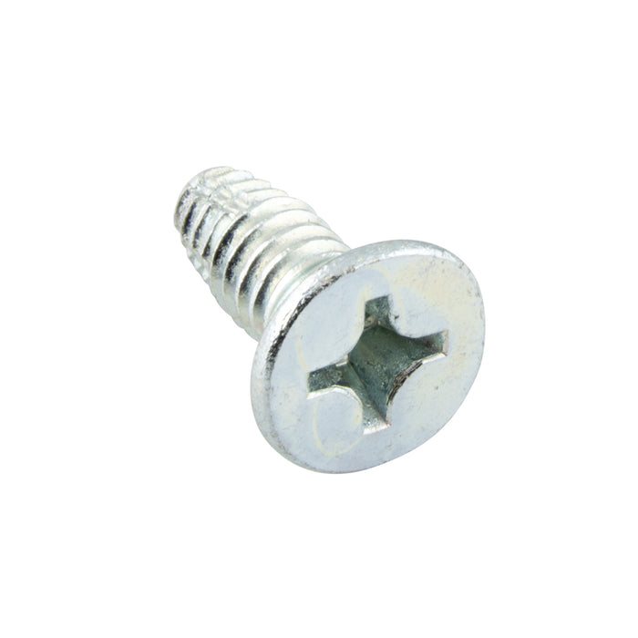 Thread-Cutting Screw, Phillips Flat Undercut Head, Type F #12-24 UNC x 1/2" LONG Low Carbon Steel Zinc Plated ANSI B18.6.4-1981