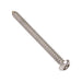 Tapping Screw, Button Head Security Hex Socket Drive, Type AB, #10 x 2" Length, Stainless Steel by Spaenaur Inc.