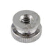 Round Double Knurled Battery Nut #8-32 UNC (11/32" OD x 7/32" HT) Brass, Nickel Plated by Spaenaur Inc.