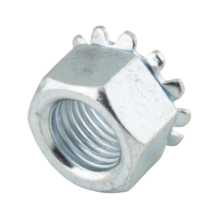 K-Lok Hex Nut W/External tooth Lockwasher 3/8"-16 UNC(9/16"AF x 25/64"O/A TH) Steel, Zinc Plated by K-LOK