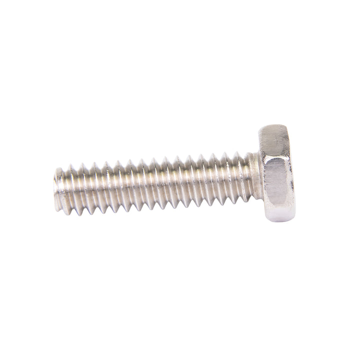 Machine Screw, Hex Head, Unslotted Drive, #10-24 UNC x 1" Length, Stainless Steel