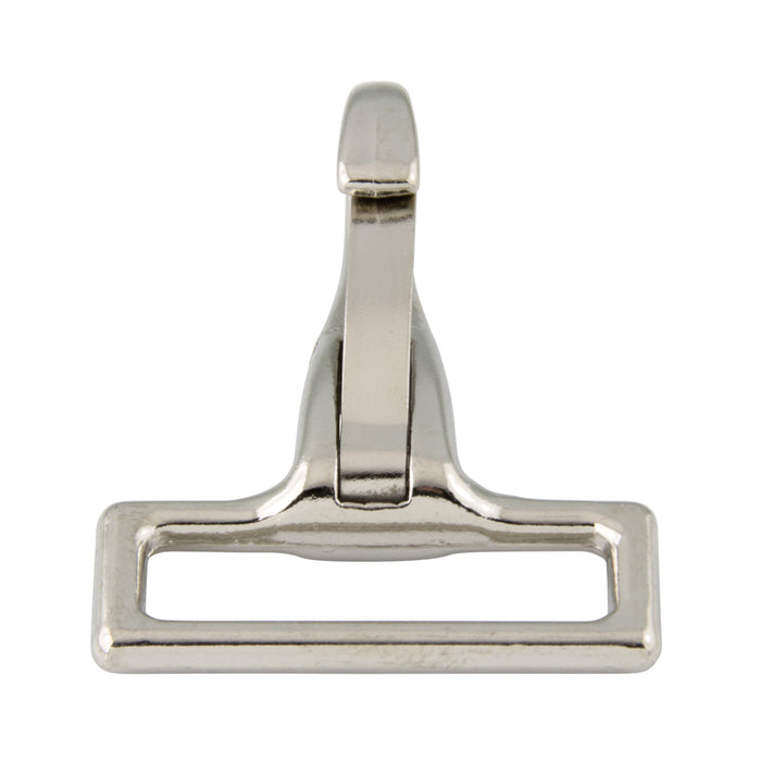 Spring Snap, Swivel Eye 3/8" Eye,1 15/16" Oal,.156" Snap Opening Cast Malleable Iron Nickel Plated by Spaenaur Inc.
