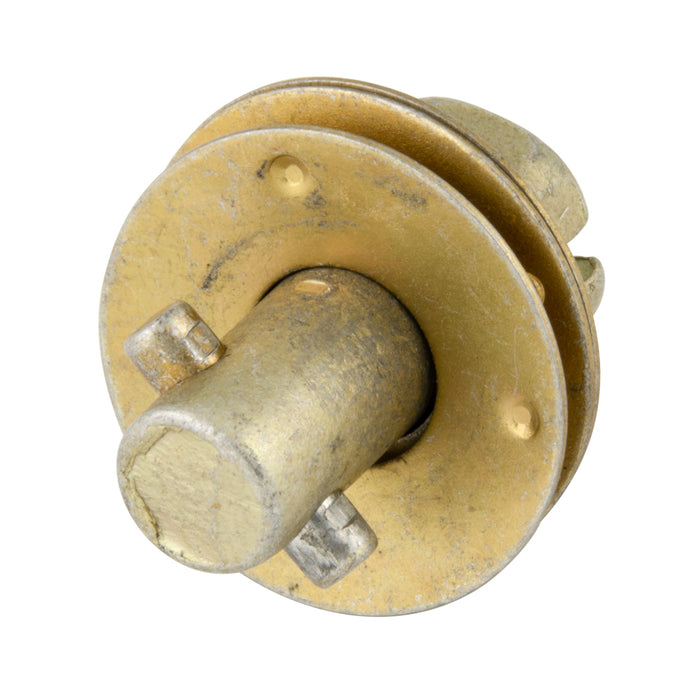 Assemblage de goujon à fixation quart de tour à tête hexagonale fendue pour acier d'une épaisseur totale de 0,245 à 0,274 pouce, zingué avec revêtement Irridite doré, par Spaenaur Inc.
