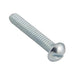 Machine Screw, Round Head, Slotted Drive, 5/16"-18 UNC x 2" Length, Steel Zinc Plated by Spaenaur Inc.