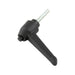 Push Button Clamping Lever, Male 2.05" Length, 1/4"-20 x 3/4" Stud 1.38" Overall Height Thermoplastic Material Black by Spaenaur Inc.