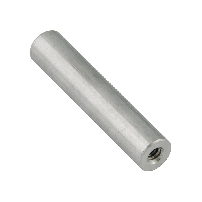 Spacer, Round, Threaded (Tapped) Threaded #10-32 UNF,5/16" OD x .437"LGTH Aluminum Alloy 2011T3, Iridite # 14 Chromate by Spaenaur Inc.