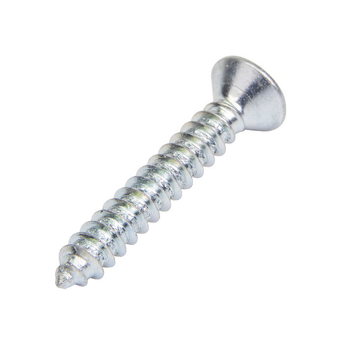 Tapping Screw, Flat Head Square Socket Drive, Type AB, #8 x 1-1/4" Length, Steel Zinc Plated by Spaenaur Inc.