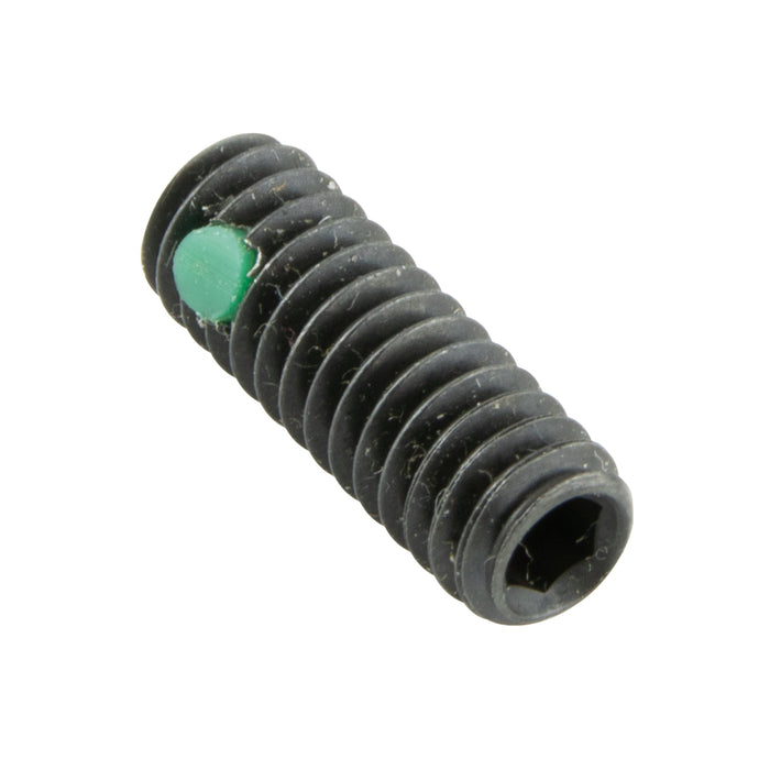 Pelletized Nylon Insert Hex Socket Set Screw, Cup Point - Headless 1/4"-20 UNC x 1/4" LG Alloy Steel Heat Treated Plain ANSI B18.3-1986