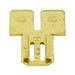 Brass Double Adapter, for 1/4" Mating Parts, Solderless, Non-Insul Ted Male-Female for 1/4" Brass Plain by Spaenaur Inc.