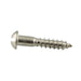 Wood Screw, Flat Head, Slotted, #8 x 1" Length, Stainless Steel, ASME/ANSI B18.6.1 by Spaenaur Inc.