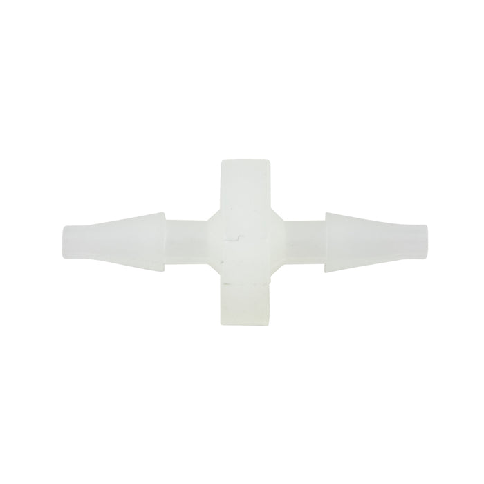 Miniature Barbed Connector 1/4" to 1/4" Tubing ID Nylon by Spaenaur Inc.
