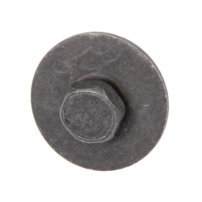 Sems Indented Hex Hd Machine Screw, With 3/4" OD Flat Washer, Dog Point, 1/4"-20 UNC X 3/4", Low Carbon Steel, Phosphate & Oil by Spaenaur Inc.