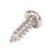 Tapping Screw, Pan Head Unslotted Drive, Type A, #8 x 1/2" Length, Stainless Steel by Spaenaur Inc.