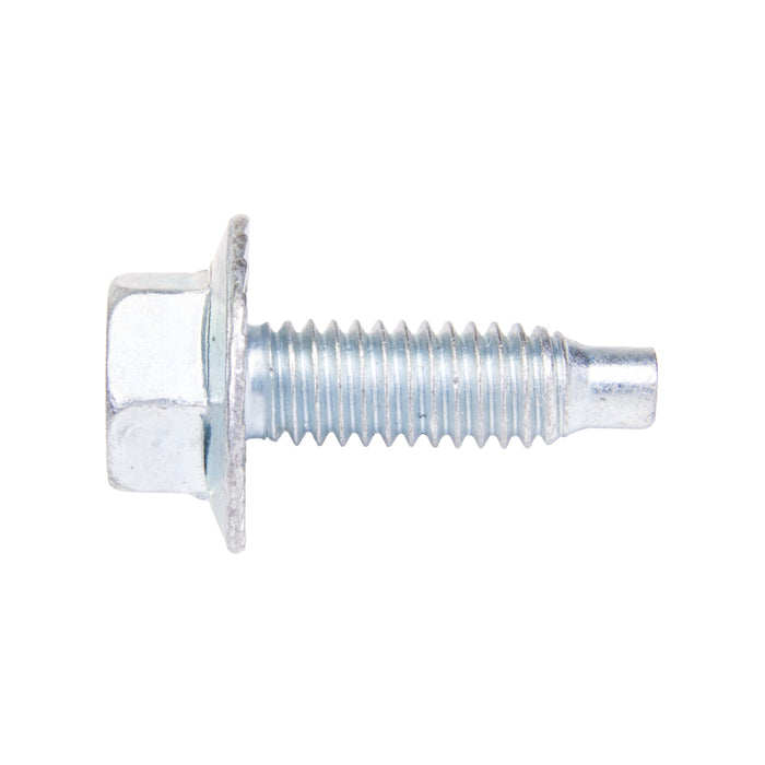 Machine Screw, Indented Hex Washer Head, Unslotted Drive, 5/16"-18 UNC x 1" Length, Steel Zinc Plated Trivalent by Spaenaur Inc.