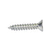 Tapping Screw, Flat Head Phillips Drive, Type AB, #8 x 1" Length, Steel Zinc Plated by Spaenaur Inc.