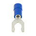 Locking Spade, Solderless, Insulated for #8-#10 Stud, 22-18 GA Wire Electrolytic Copper, Plastic Insulation, Bright Tin Plate by Spaenaur Inc.