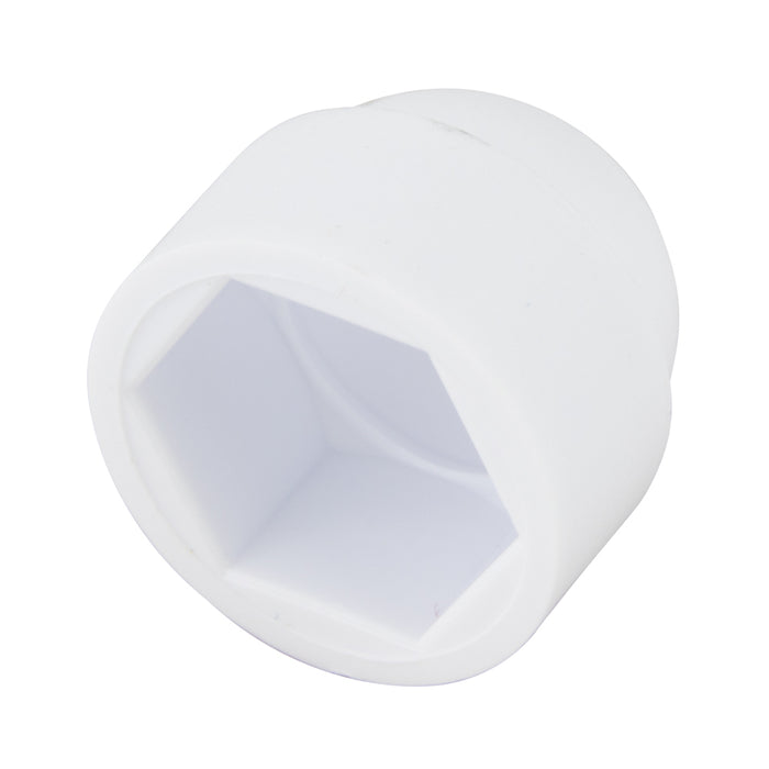 Metric Bolt & Nut Protection Cap for M20 Bolt Ld Polyethylene White