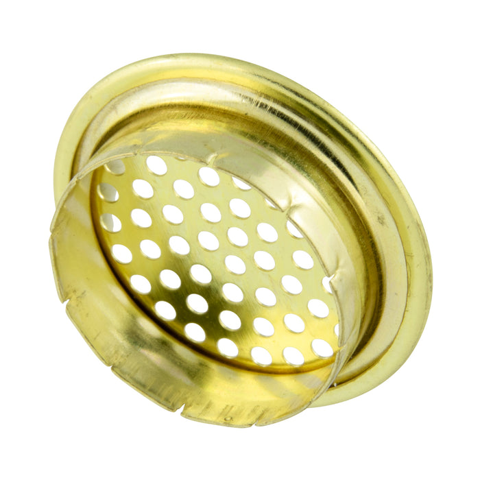 Perforated Ventilator Grommet And Washer 144/Pk 9/16" Hole Dia., 3/4" Top OD Brass Grommet/Steel Washer Plain (116-A02-1X + 116-A07-1N)