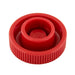 Shear-Loc Knob, Metric, Fine Ribbed M8 x 26 mm O.D. Dupont Delrin 500 Red by Spaenaur Inc.