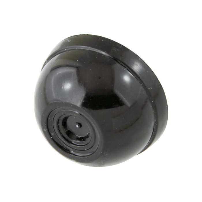 Cap Type Push-On Nut, Black for .125" (1/8") Stud DIA. Spring Steel Insert, Plastic Cap by Spaenaur Inc.