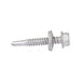Teks Point 3 Self-Drilling Screw, Hex Head with Bonded Washer Head, #14 x 1-1/2" Length, Low Carbon Steel Mechanical Zinc with Oxyseal Coating by Spaenaur Inc.