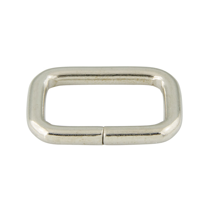 Oblong Tuck Loop 3/4" W x 3/8" H, .105" Wire DIA Steel Wire Nickel Plated by Spaenaur Inc.