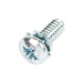 "Sems" Machine Screw Phillips Pan, Head W/ External Tooth Lockwasher, #6-32 UNC X 1/4" Length, Steel Trivalent Zinc Plated, Ansi B18.13 by Spaenaur Inc.