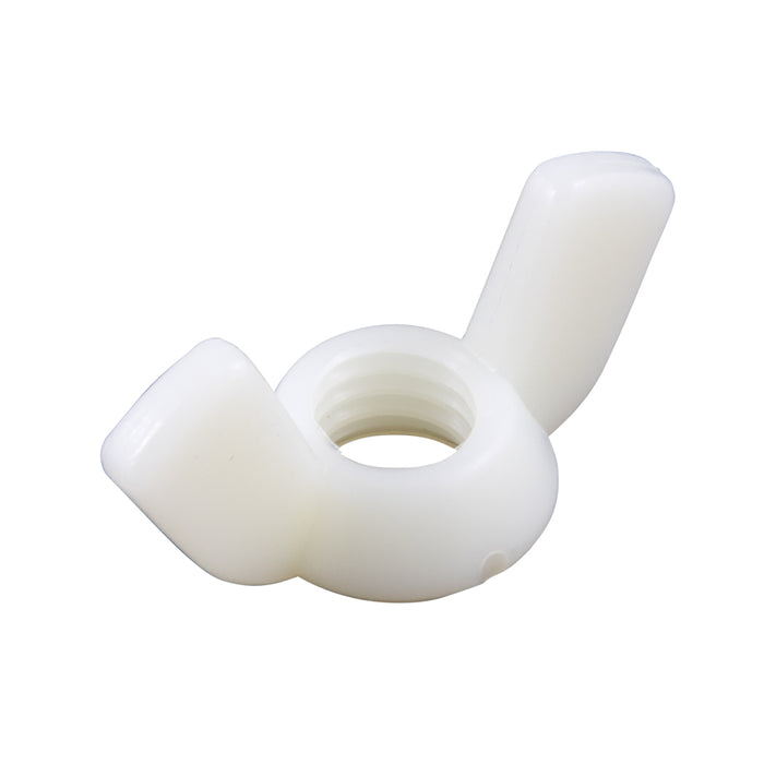 Écrou à oreilles, forme américaine M4 (22,8 mm d'envergure x 12,2 mm HT) Nylon 6/6, naturel par Spaenaur Inc.