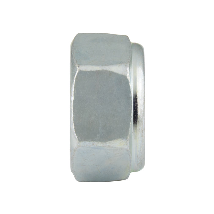 Écrou hexagonal « Fujilok », fini complet avec insert en acier inoxydable AISI-301 9/16 po - 12 UNC Acier à faible teneur en carbone Zinc PLTD. Chromate transparent par Spaenaur Inc.