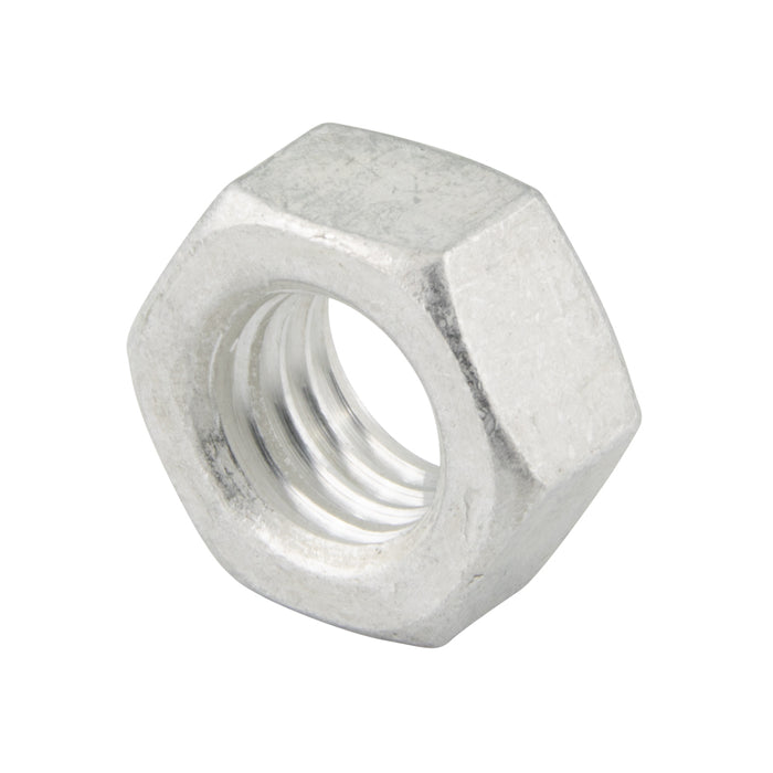 Hexagon Nut Finished Full 1/4"-28 UNF (7/16" A/F x 7/32" TH) Aluminum (Alloy 6061-T6) Plain ANSI B18.2.2-1986 by Spaenaur Inc.