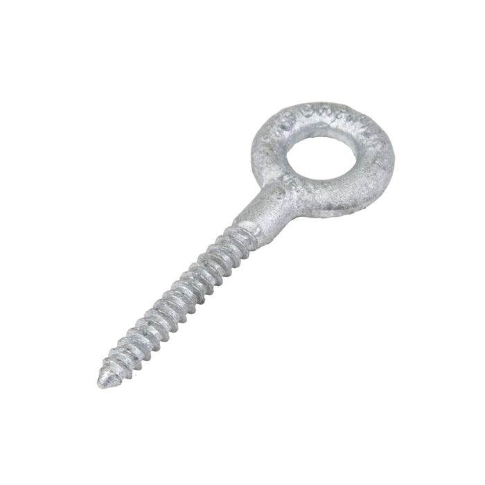 Boulon à œil à vis 5/16 po x 2 1/4 po de longueur de tige, œil de 5/8 po de diamètre intérieur Acier forgé à chaud Galvanisé à chaud