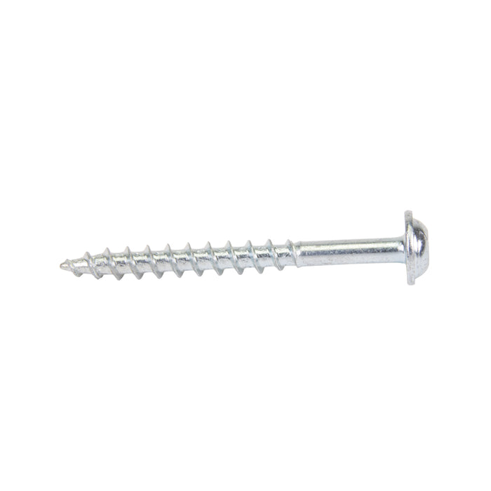 Wood Screw, Round Washer Head, Robertson®; Square Socket, #8 x 1" Length, Steel Zinc Plated, ASME/ANSI B18.6.1 by Spaenaur Inc.