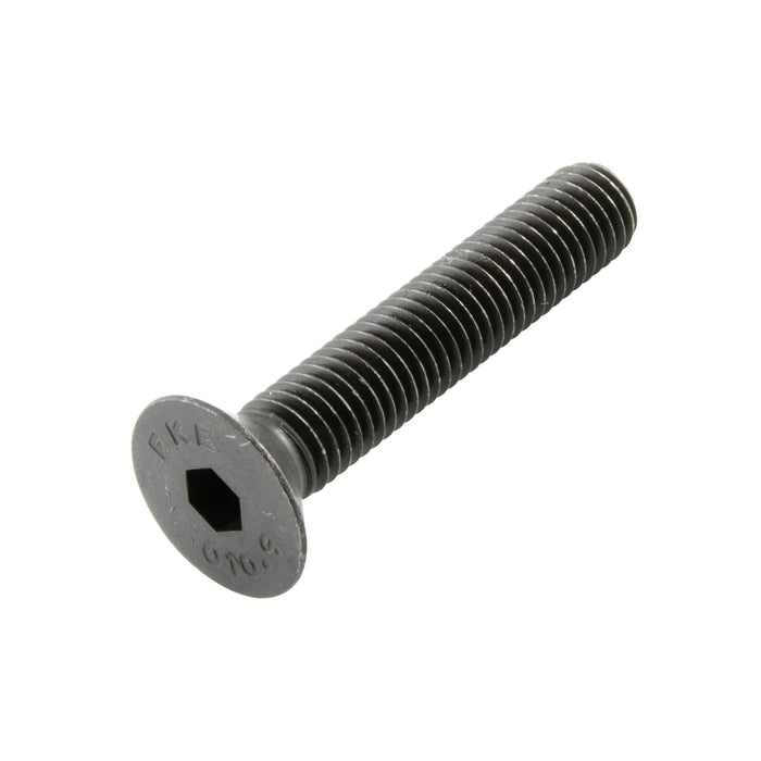 Vis à tête plate hexagonale SKT HD, DIN 7991 M4 x 6 mm LG, filetage complet, classe de résistance CL 10.9, acier allié, sans revêtement, DIN 7991/10.9/filetage complet M4 x 6, fabriquée par Spaenaur Inc.