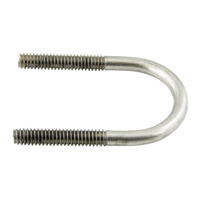U-Bolt, for 3 1/2" Pipe 1/2"-13 UNC x 4" Inner Width x 5-1/2" Inner Length 18-8 Stainless Steel